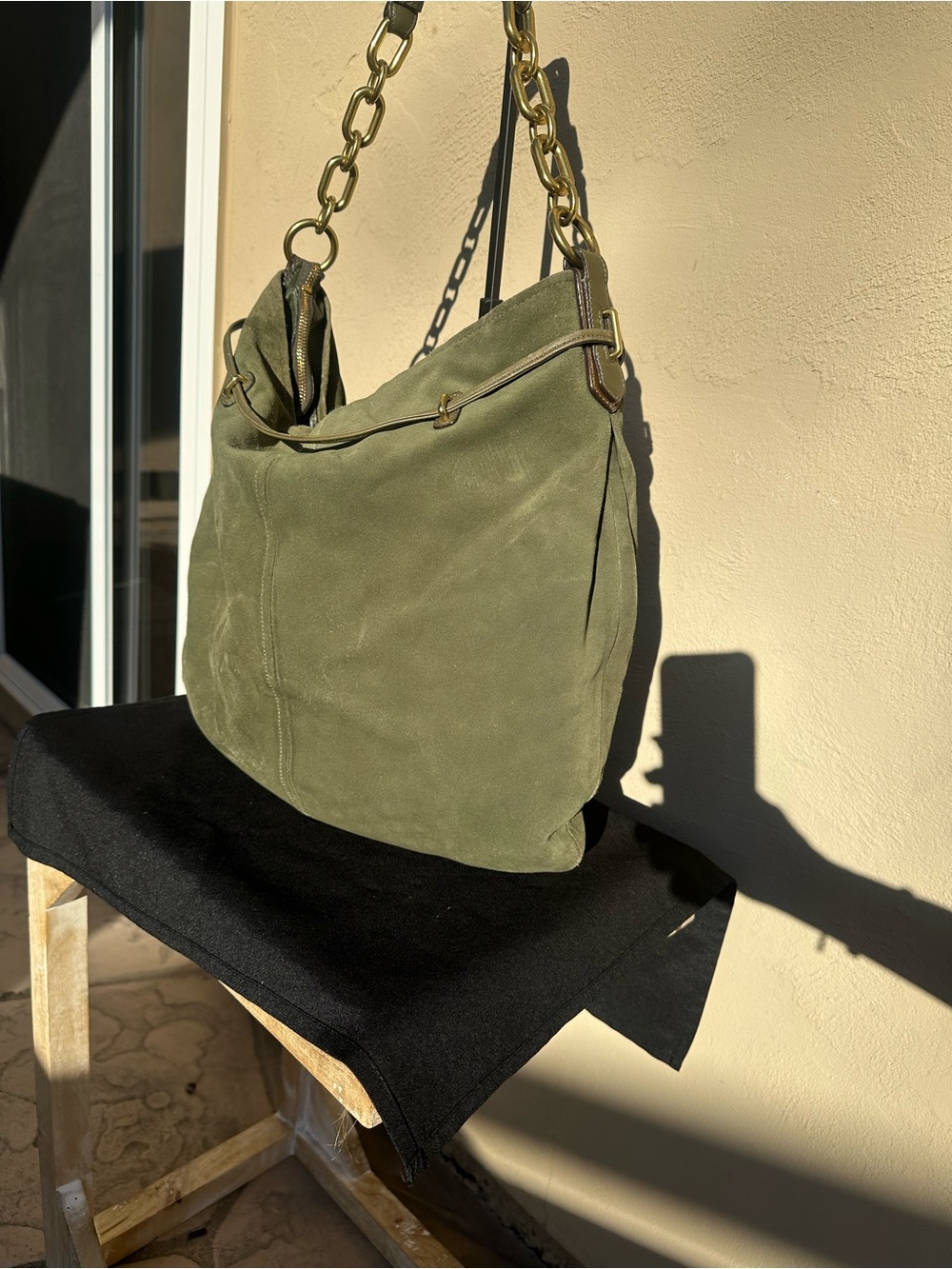 🫒Coach Chelsea Suede Pocket Hobo 17841 🫒 - Picture 7 of 12